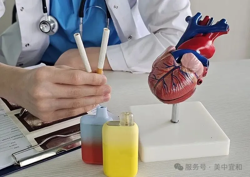 Illustration showing lungs damaged by cigarettes and hookah